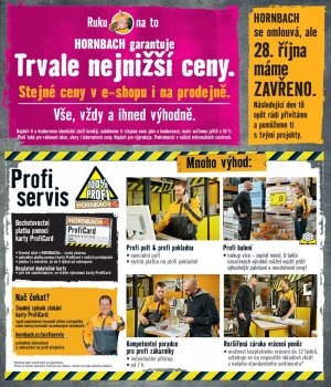 akční leták Hornbach 3.10.2018-30.10.2018