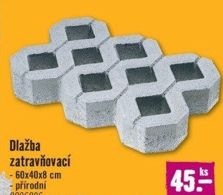 Dlažba zatravňovací