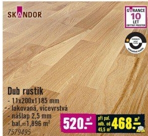 Dřevěná podlaha Skandor