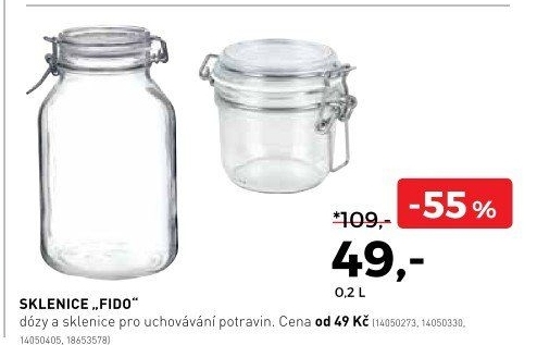 Sklenice FIDO