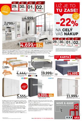 akční leták XXXLutz 24.9.2018-7.10.2018
