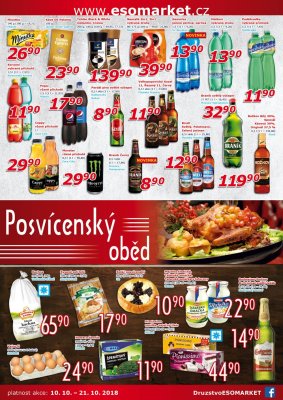 akční leták ESO MARKET 10.10.2018-21.10.2018
