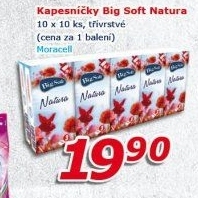 Papírové kapesníčky 3vrstvé Big Soft