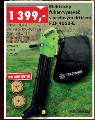 Vysavač na listí Fieldmann FZF 4050-E