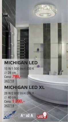Koupelnové svítidlo Michigan Top Light