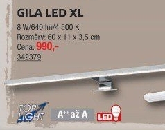 LED koupelnové svítidlo Gila Top Light