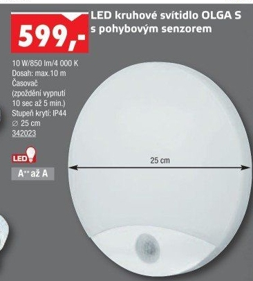 Nástěnné svítidlo se senzorem Olga PN32300003 Panlux