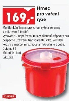 Hrnec na rýži do mikrovlnné trouby Curver