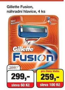 Náhradní hlavice pánské Gillette Fusion