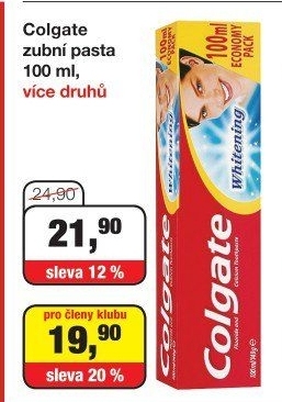 Pasty na zuby Colgate