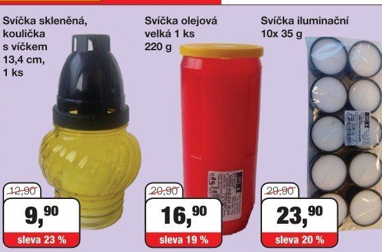 SVÍČKY HŘBITOVNÍ