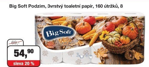 Toaletní papír 3vrstvý Big Soft