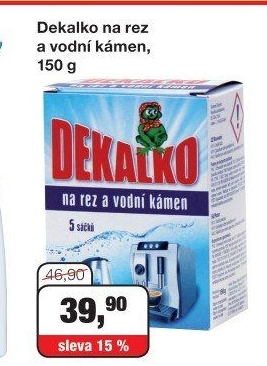 Čistič na rez a vodní kámen Dekalko