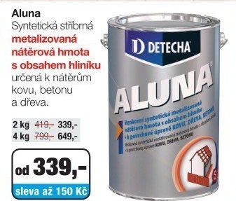 Nátěrová hmota Aluna Detecha