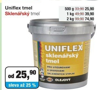 Sklenářský tmel Uniflex Barvy a laky Hostivař