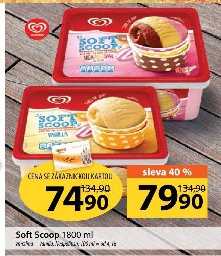 Zmrzlina ve vaničce Soft Scoop Algida