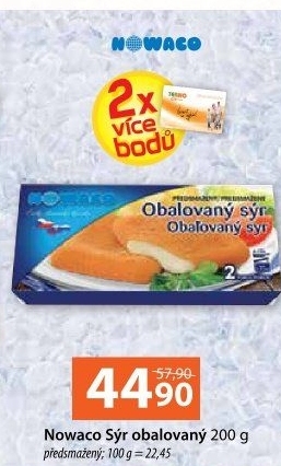 Sýr obalovaný mražený Nowaco