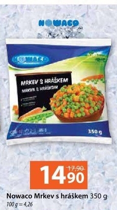Mrkev s hráškem mražená Nowaco