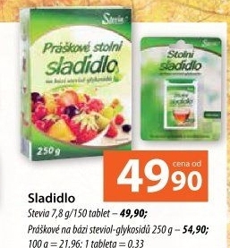 Sladidlo Stevia