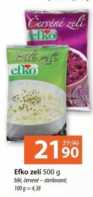 Zelí bílé sterilované Efko