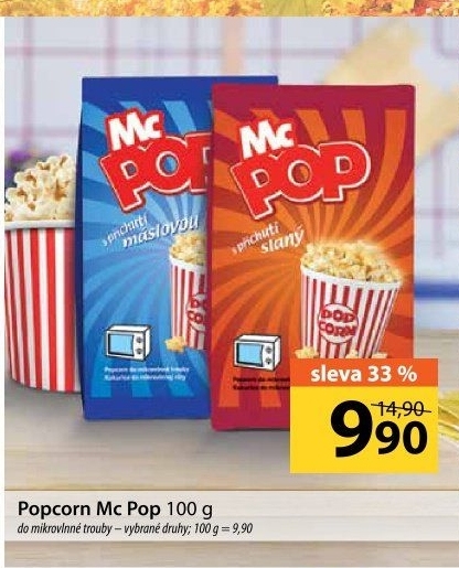 Popcorn do mikrovlnky McPop Druid