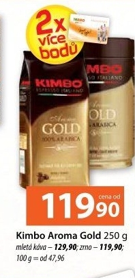 Mletá káva Aroma Gold Kimbo