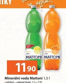 Ochucená voda Mattoni