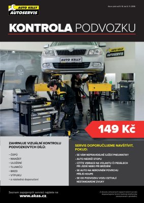 akční leták Auto Kelly 9.10.2018-5.11.2018
