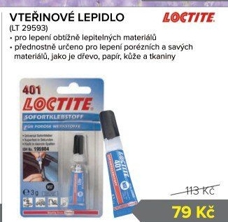 Vteřinové lepidlo Loctite