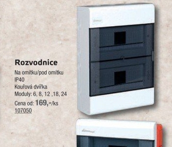 Rozvodnice - rozvaděč na omítku