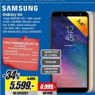SM A600 Galaxy A6 LavenderSAMSUNG