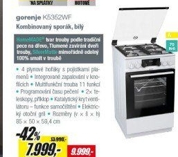 K 5352WF SPORÁK KOMBI.GORENJE