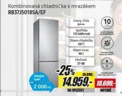 RB 37J5018SA/EF CHLADNIČKA KOMBI SAMSUNG