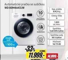 WD 80M4A43JW PRAČKA SE SUŠIČKOU SAMSUNG