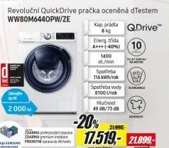 WW 80M644OPW/ZE PRAČKASAMSUNG