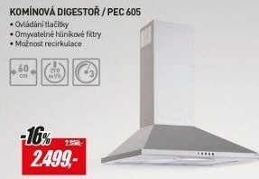 PEC 605 komínový odsavačPHILCO
