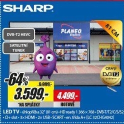 LC 32CHG4042 100Hz, DVB-S2/T2 H265 SHARP