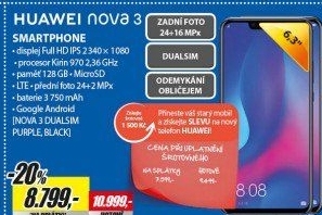 Nova 3 Dual Sim PurpleHUAWEI