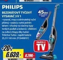 FC6408/01 AKU TYČOVÝ VYSAVAČ 3v1 PHILIPS