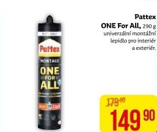 Univerzální montážní lepidlo Pattex One For All