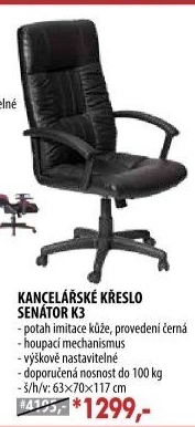 Kancelářské křeslo SENÁTOR K3