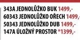 Jednolůžko 343 buk 90x200