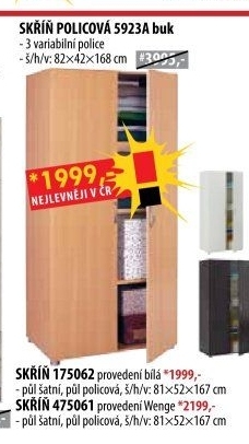 Policová skříň 5923 buk