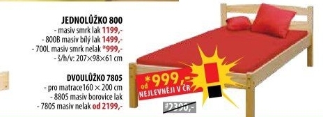 Jednolůžko 800B
