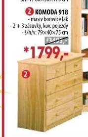 Prádelník 918 lakovaný