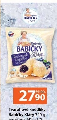 Knedlíky tvarohové mražené Dobroty babičky Kláry