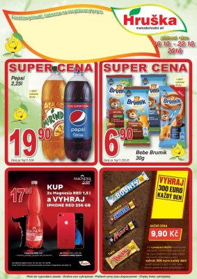 akční leták Hruška 16.10.2018-22.10.2018