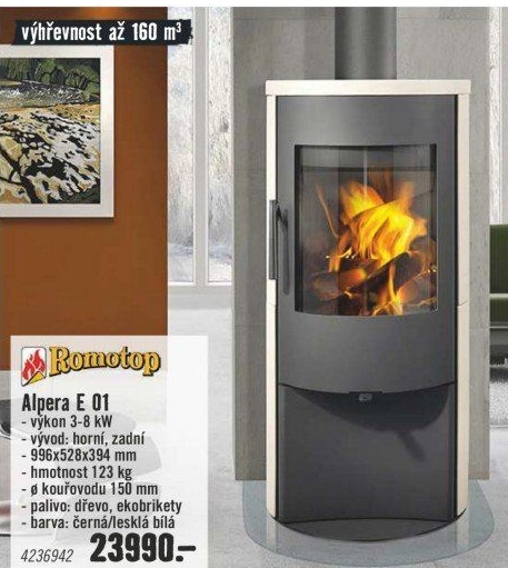 Krbová kamna Alpera E01 Romotp