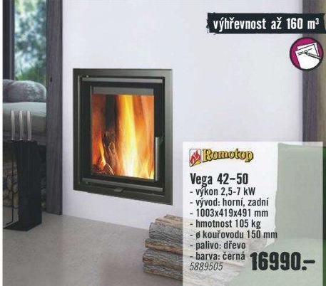 Krbová vložka Vega 42-50 Romotop