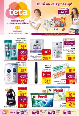 akční leták Teta drogerie 18.10.2018-29.10.2018